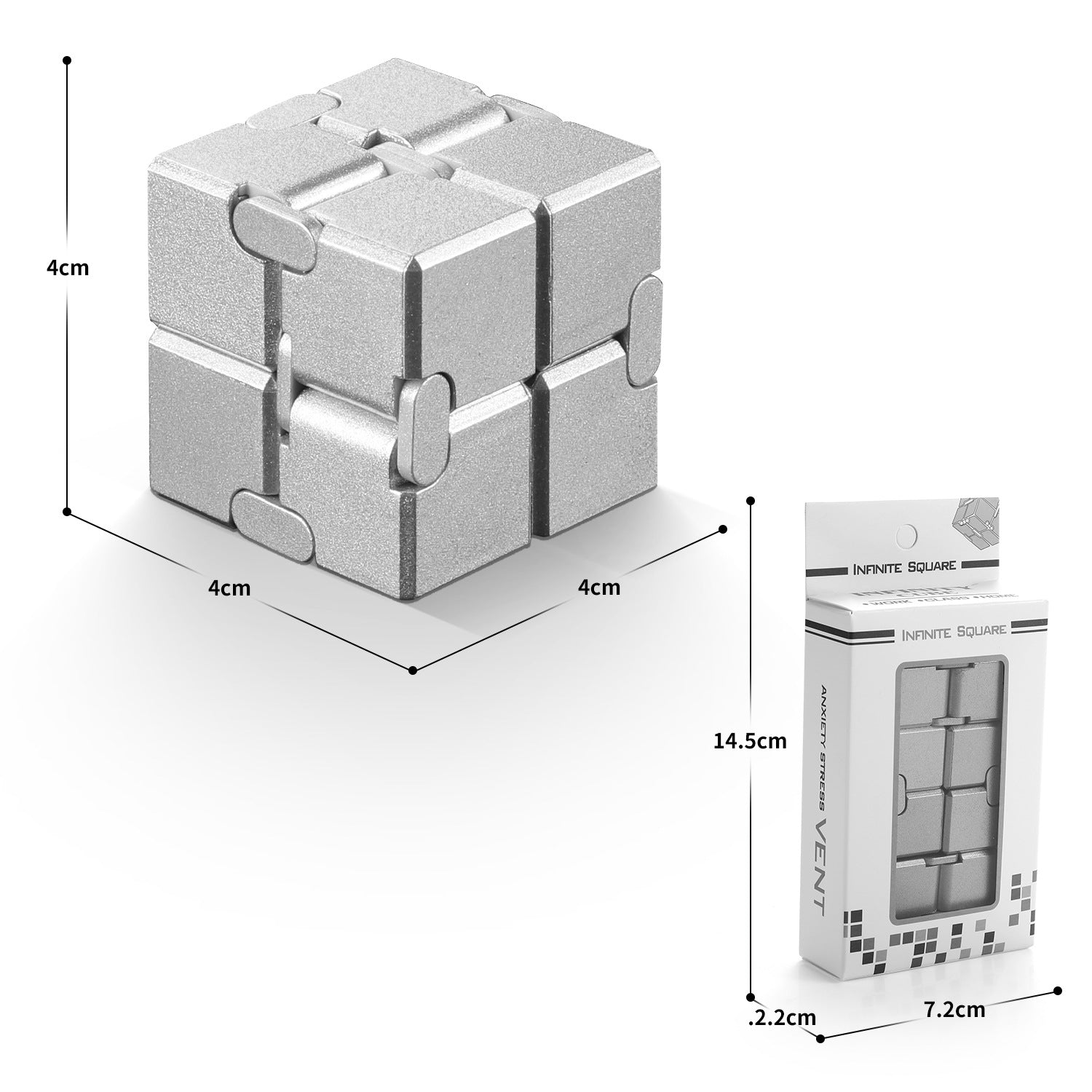 A fun zinc alloy Rubik’s Cube, a portable infinite Rubik’s Cube, a gift for men