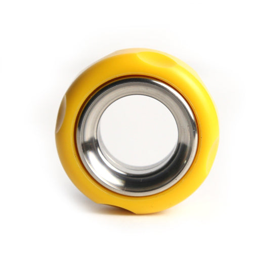 Cheese Ring Ratchet EDC Push Button Adult Metal Stress Relief Toy Stainless Steel POM Ring Push Button