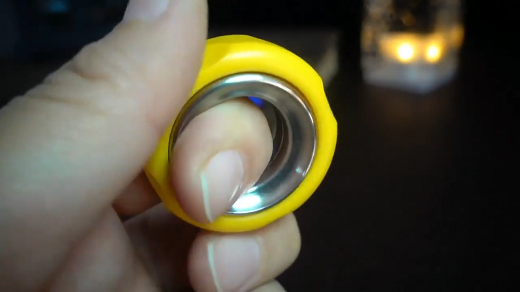 Cheese Ring Ratchet EDC Push Button Adult Metal Stress Relief Toy Stainless Steel POM Ring Push Button
