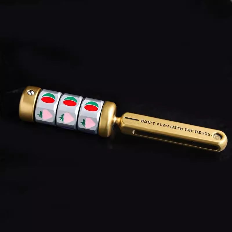 Fruit Grand Slam Spinning Wheel EDC Card Pusher Toy Lucky Dial Fingertip Spinner Gift for Friends