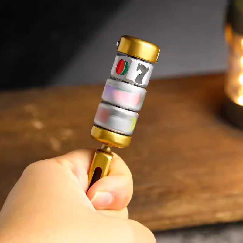 Fruit Grand Slam Spinning Wheel EDC Card Pusher Toy Lucky Dial Fingertip Spinner Gift for Friends