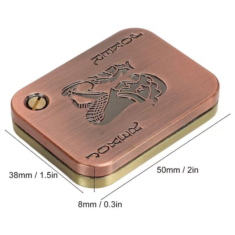 Jacks and Kings EDC Metal Card Pusher Finger Toy Stress Relief Toy Side-Push Card Pusher