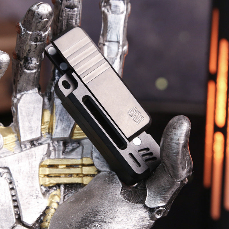 Rifle-style push-button stress relief toy EDC metal toy Stress relief toy