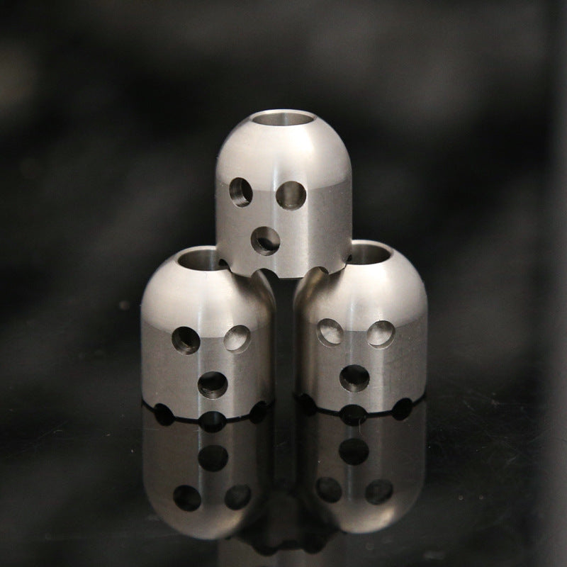 Stainless Steel Cyclops Ghost Knife Pendant Push-Pull Card Holder Pendant Keyring Pendant Outdoor Paracord Lanyard EDC