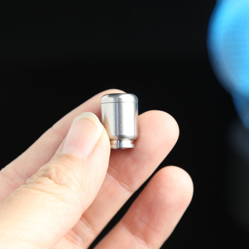 Stainless Steel Water Bottle Knife Pendant EDC Push-Button Knife Pendant Keyring Pendant Outdoor Paracord Lanyard