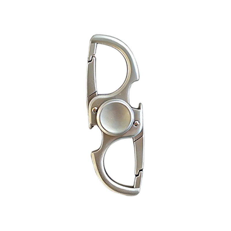 Zinc alloy car key ring with metal finger spinner