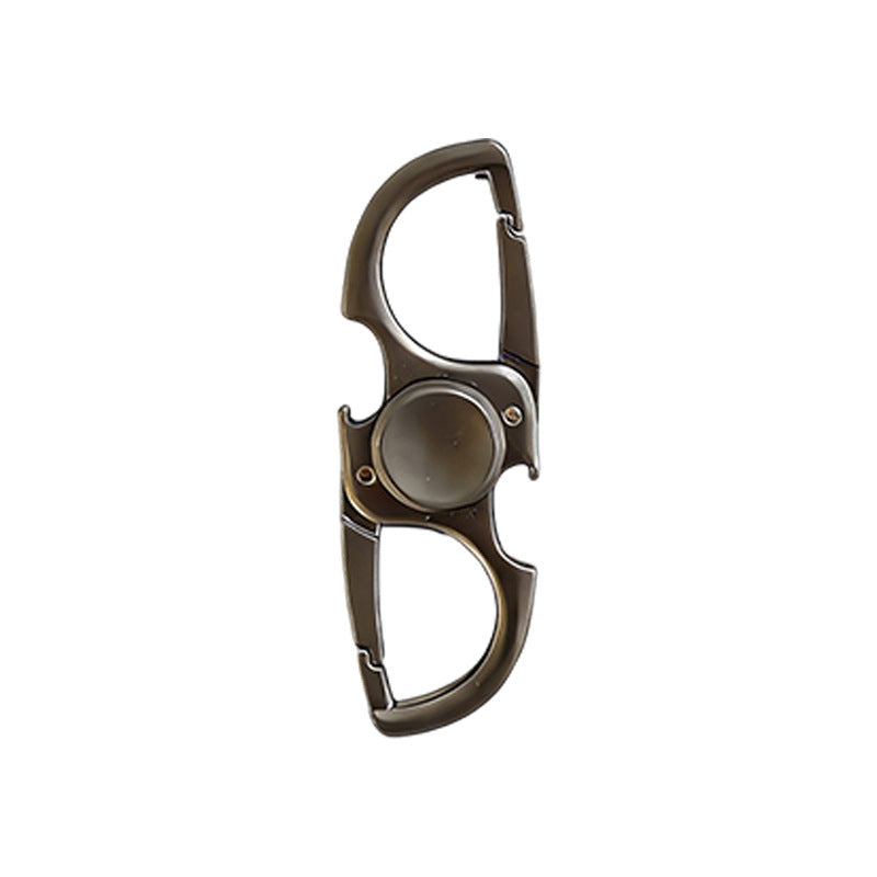Zinc alloy car key ring with metal finger spinner